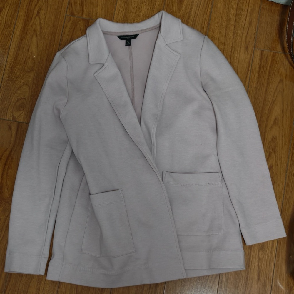 Petite Banana Republic Pink Soft Blazer with Pockets
